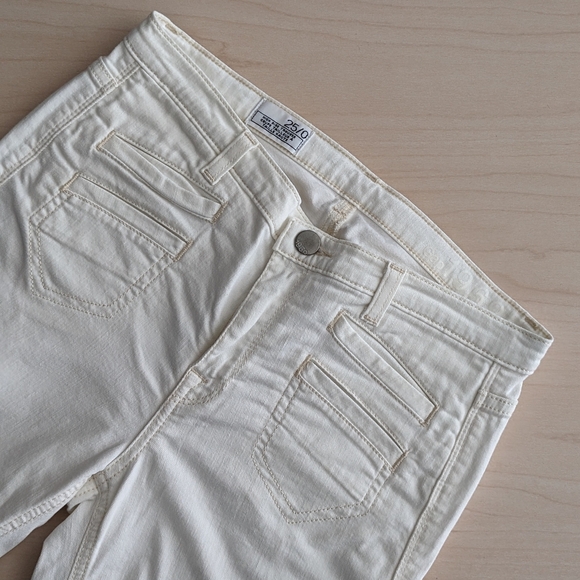 GAP 70s White Wide Leg Jeans 25 - Picture 3 of 7